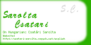 sarolta csatari business card